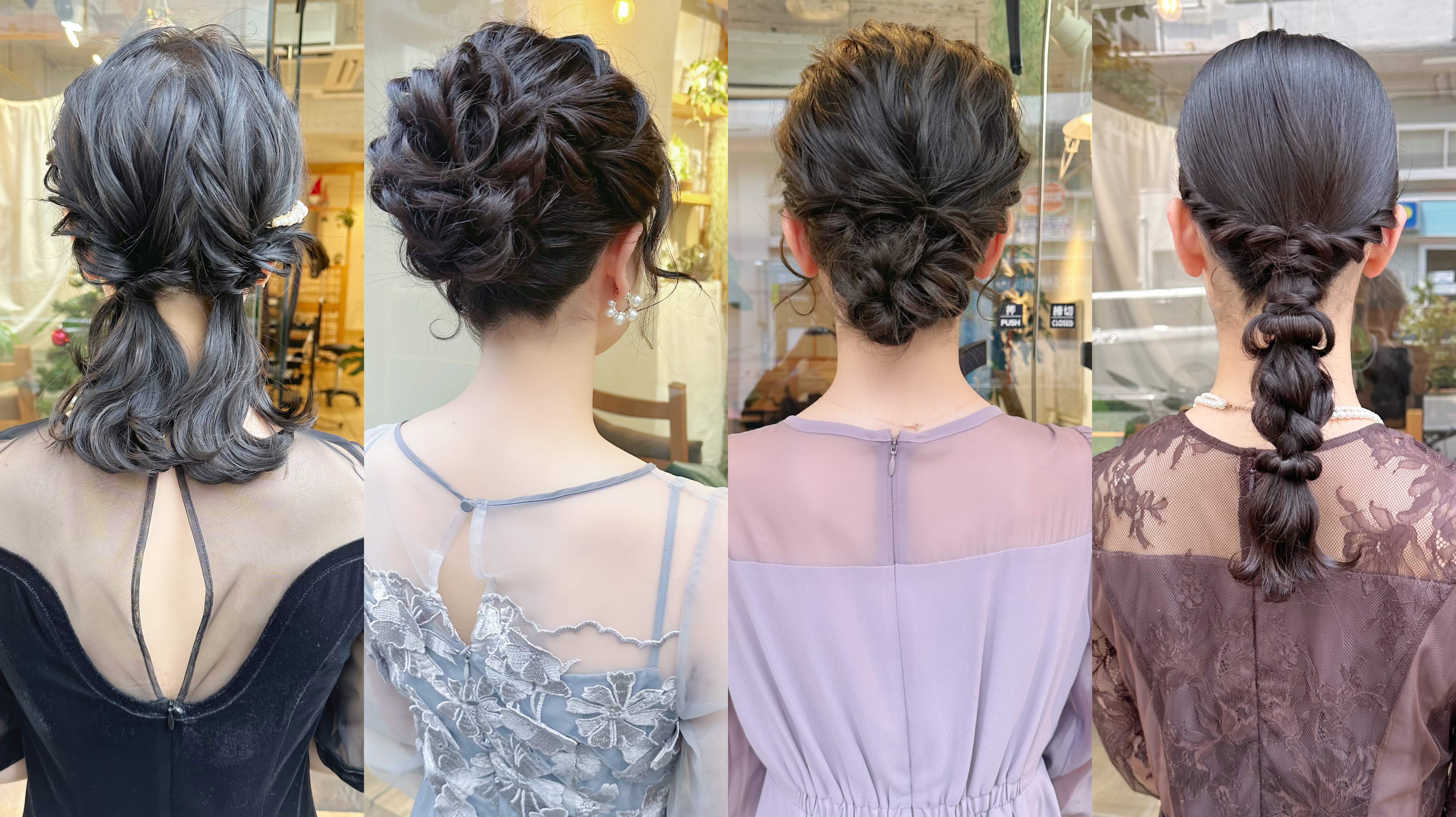 ミディアムオススメお呼ばれヘアアレンジ